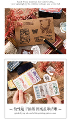 Multicolor Self-Inking Stamp Ink Pad for Planners Art Scrapbooking Student School Supplies Colorful Stationery Accessories