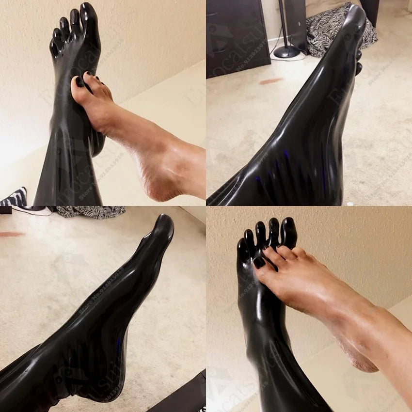latex fetish gloves women  gummi wetlook long opera sexy glooves
