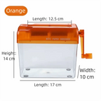 ABS Hand Shredder Hand Crank Transparent Manual Shredder Mini Eco-Friendly Documents Paper Cutting Tool Birthday Gift