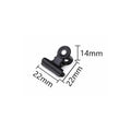10-Pack Black Metal Paper Clip Office Stationery Small Book Fixing Clip Sketching Board Clip Household Supplies