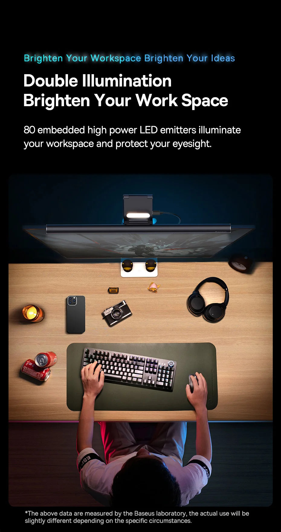 Baseus Screen Light Desk Lamp Computer Light Screen Hanging Light New Table Lamp LCD Monitor Laptop Light USB Study Read Lamp