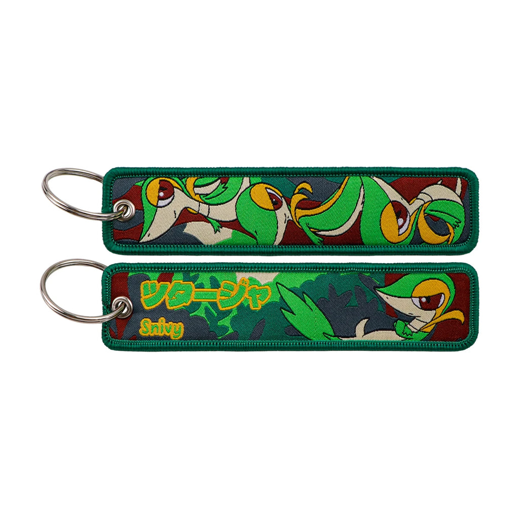 Kawaii Japanese Elf Anime Embroidery Key Fobs Key Tag Motorcycles Cars Backpack Chaveiro Keychain Fashion Keyring Friends Gifts