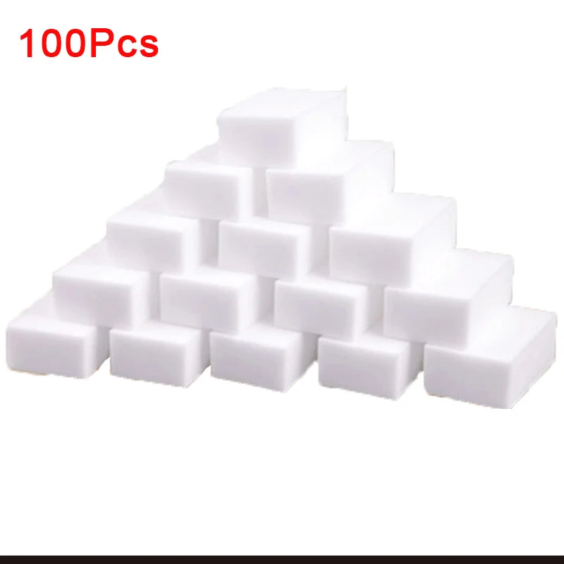 100 Pcs/lot Melamine Sponge Magic Sponge Eraser For Kitchen Dish Washing Cleaner Bathroom Melamine Cleaning Sponge 100X60X15MM