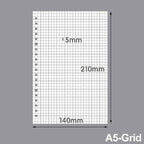 60 Sheets A4 A5 B5 Refill Spiral Binder Inner Page Notebook Loose Leaf Weekly Monthly To Do Line Grid Inside Paper Stationery