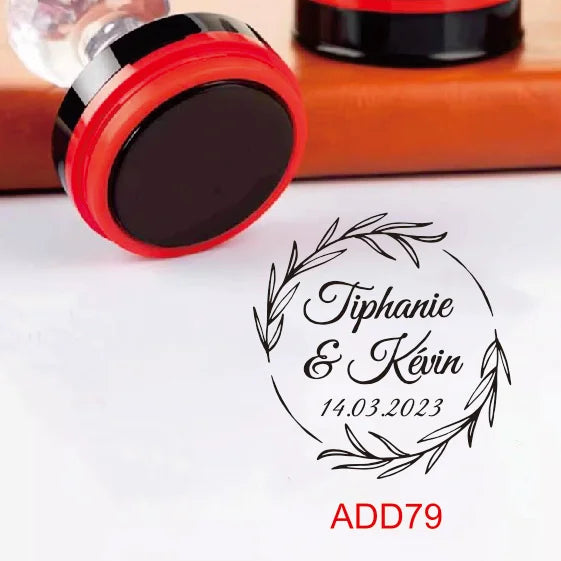 Custom Book library ink Stamp Personalized Self Inking Wedding Stamp Customized Photosensitive Seal Invitation name letter logo