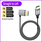 8K 90 degree HDMI-Compatible 2.1V Cable Cord 8K 60Hz 4K 120Hz 48Gbps EARC ARC HDCP Ultra High Speed HDR for Projector PS4 PS5