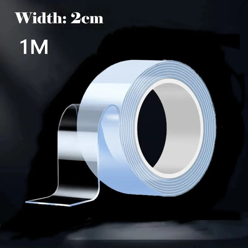 Versatile Reusable Double Sided Waterproof Adhesive Tape Strong Viscosity Firm Sticking Washable Removable Multipurpose Tape