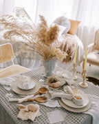4PCS 40X40CM Pure Linen Napkins Cloths Soft Comfortable Fabric Reusable Kitchen Accessories for Wedding Birthday Parties