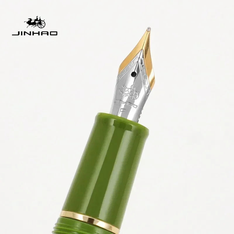 Jinhao 82 Fountain Pen Transparency Plastic Spin Pen Popular EF F M NIB Business Office School Supplies Writing Stationery