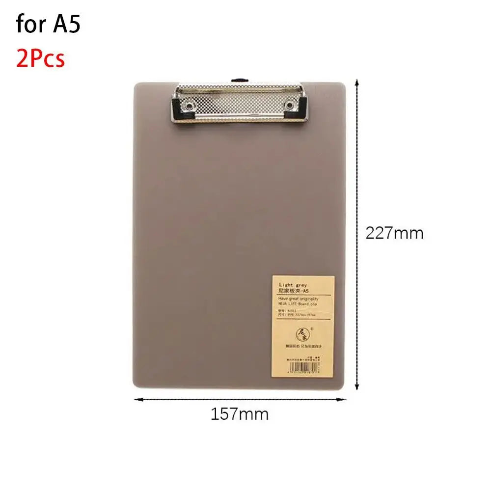 2Pcs Document Folder A6/A5/A4 Clipboard Ticket Bill Holder Hanging Cardboard File Folder Board Notepad Board Writing Pad