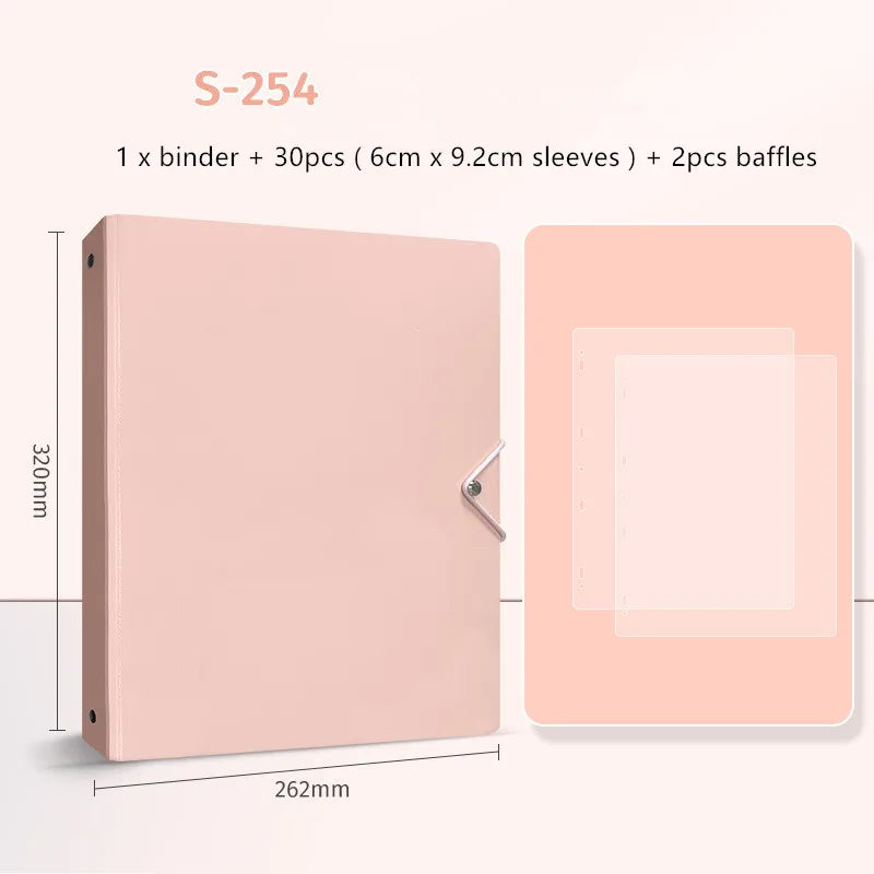MINKYS Kawaii 5/6/9 Spaces 3 inch Kpop Photo Card Binder Large Capacity Idol Photocard Album Photocards Binder Collect Book