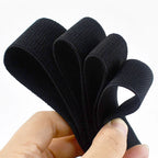 1/2/3/5M 10-80mm Black Elastic Band Nylon Rubber Bands At The Meter Apparel Sewing Bungee Cord Belt Spring Webbing Tape Supplies