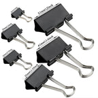 15mm/19mm/25mm/32mm/41mm/51mm Black Metal Binder Clips Long Tail Clip Folder Bookmark Paper Ticket Clip