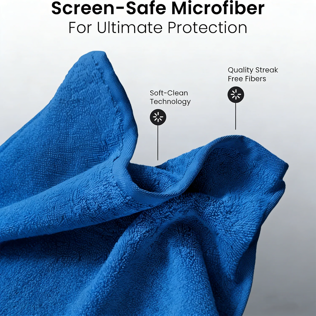 60ml Screen Cleaner Spray Kit & Microfiber Cloth - Streak Free for LED OLED Smart TV, Monitor,Laptop, iPad, Tablet & Car Display