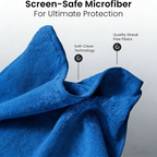 60ml Screen Cleaner Spray Kit & Microfiber Cloth - Streak Free for LED OLED Smart TV, Monitor,Laptop, iPad, Tablet & Car Display