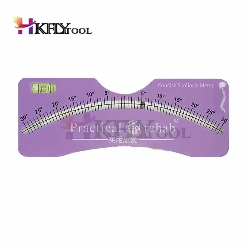 Scoliometer Medical Evaluation Measuring and Testing Meter for Diagnosis of Back and Spine Scoliosis in Adults Child Protractor