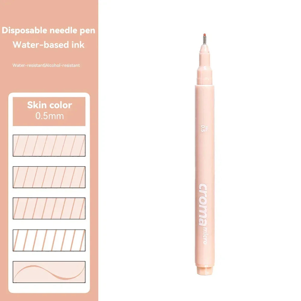 Pigment Liner Pigma Pen 0.1mm/0.03mm/0.05mm/0.5mm/1mm Different Tip Black Fineliner for Sketching Drawing Micron Ink Marker Pen