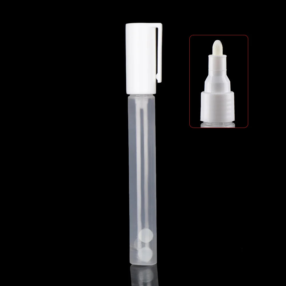 Refillable ink Plastic Repeatable Use Transparent Paint Pen Accessories Empty Rod Graffiti Pens Liquid Chalk Marker