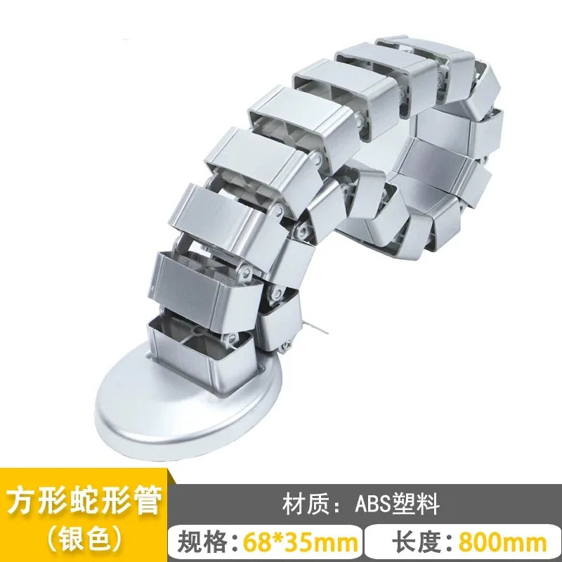 Wire Spine Cable Sleeve Under Desk Cable Tray Wire Management Workstation Snake Wire Organizer Management Cleaning Pipe Conduit