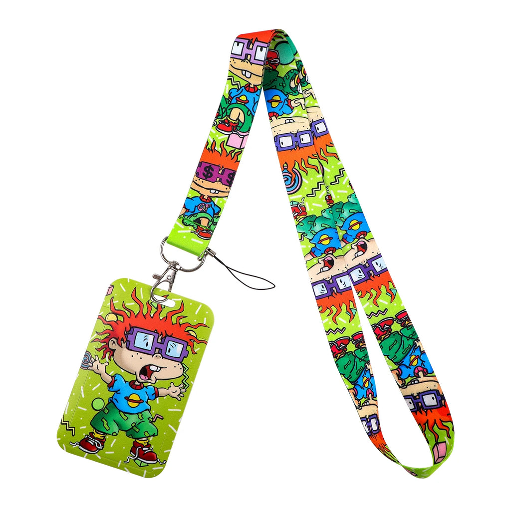 Animated Comedy Lanyard for Key Neck Strap ID Card Cell Phone Strap Badge Holder Hang Rope Keychain Accessories Gifts
