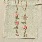 Cute Star Flower Mobile Phone Strap Kawaii Ceramic Beaded Mobile Phone Lanyard Bag Decoration Camera Pendant Fashion Keychain