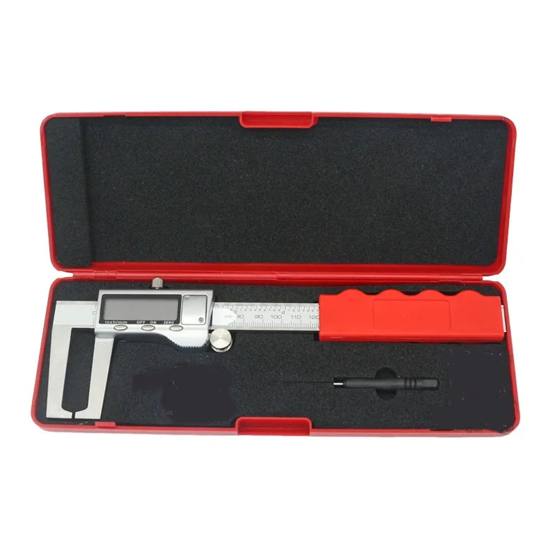 0.01mm Brake Disc Thickness Measuring Calipers 0-150mm Digital LCD Outside Groove Caliper Car Brake Pad Abrasion Ruler Tools