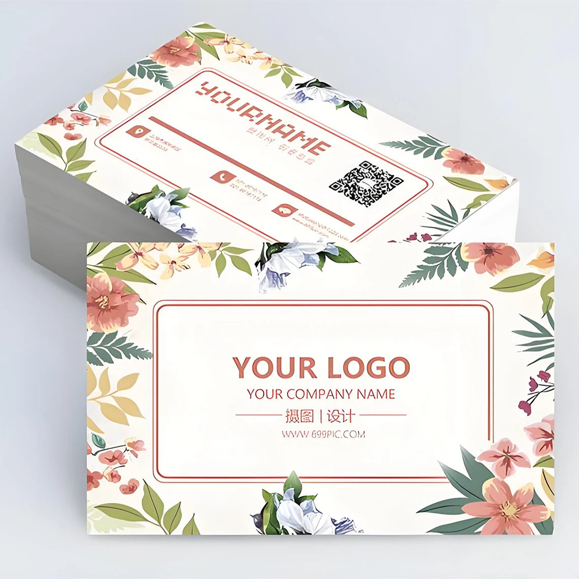 100/200pcs Customized Business Cards with Logos Personalized Thank-you Card Customization Business Cards Party Invitation Cards