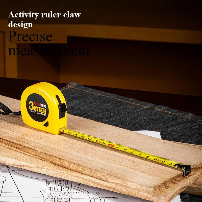 Deli 8202 8203Pocket Ruler Power Tape 3m 5m Length 13mm 16mm Width Tape Flexible Rulers