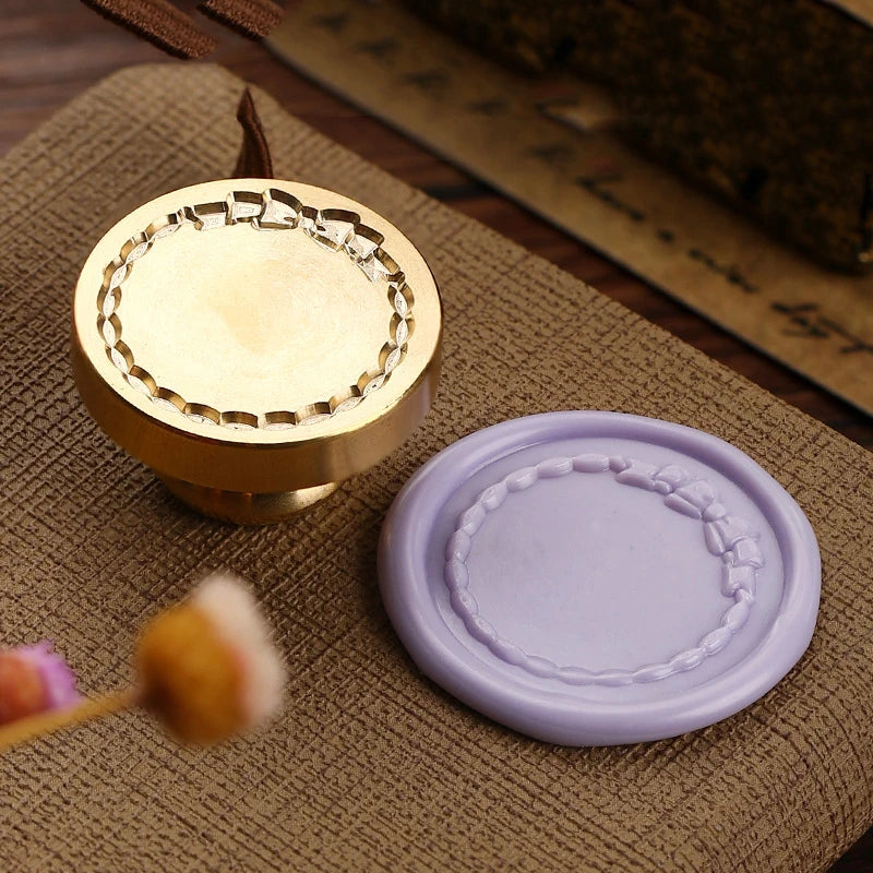 Fire Paint Seal Wax Stamp Heads Photo Frame Series Sealing Wax Stamp Head For DIY Scrapbooking Envelope Wedding Party Invitation