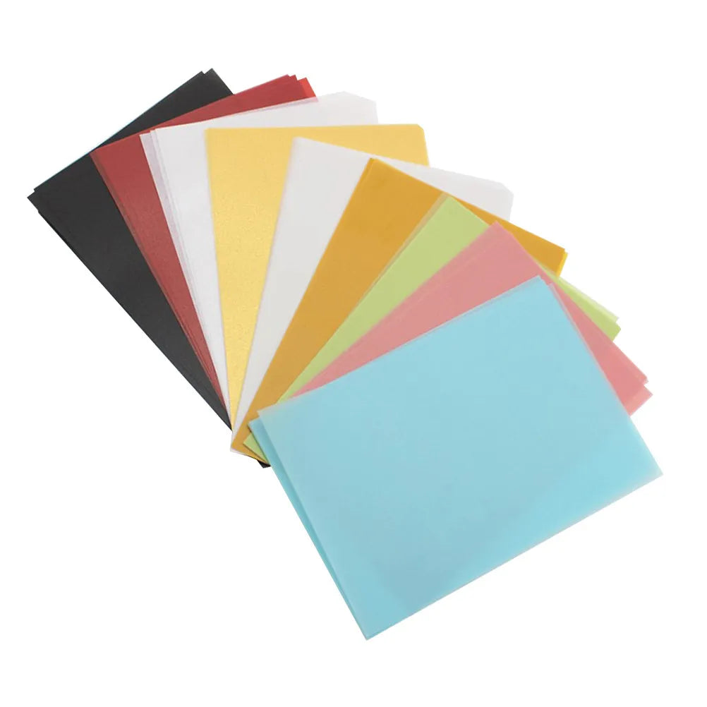 100Sheets Colorful Tracing Paper Multi-Purpose Rubber Stamp Special Paper for Transfer Sketching Drafting Illustration Printing