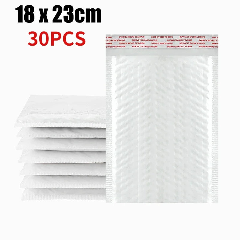 10-50Pcs Bubble Envelopes White Foam Shipping Bags Poly Bubble Mailers Pad Self Seal Packing Bags 11cm 15cm 23cm Wholesale
