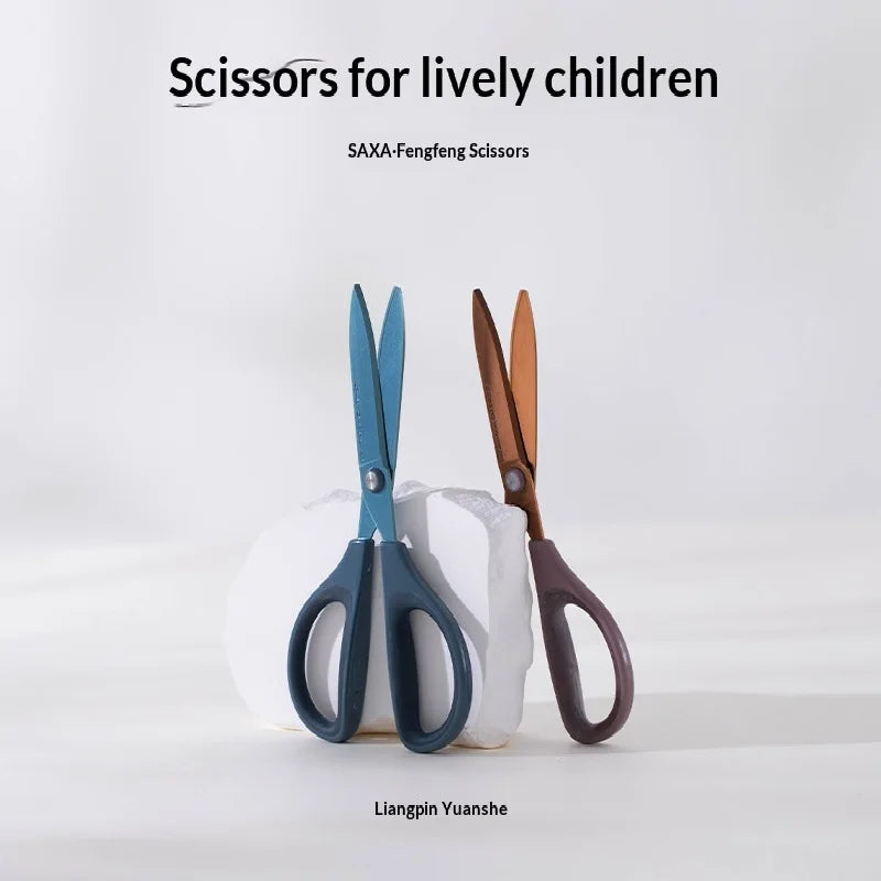 1PC KOKUYO All Purpose Scissors,Stainless Steel Blades, Soft Non-Slip Grip Handle,Not Easily Adhesive,for Home Office School Use