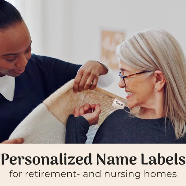 Custom Name Clothing Labels for Kids, Self-Adhesive Fabric Name Stickers, No-Iron Waterproof Washable Labels