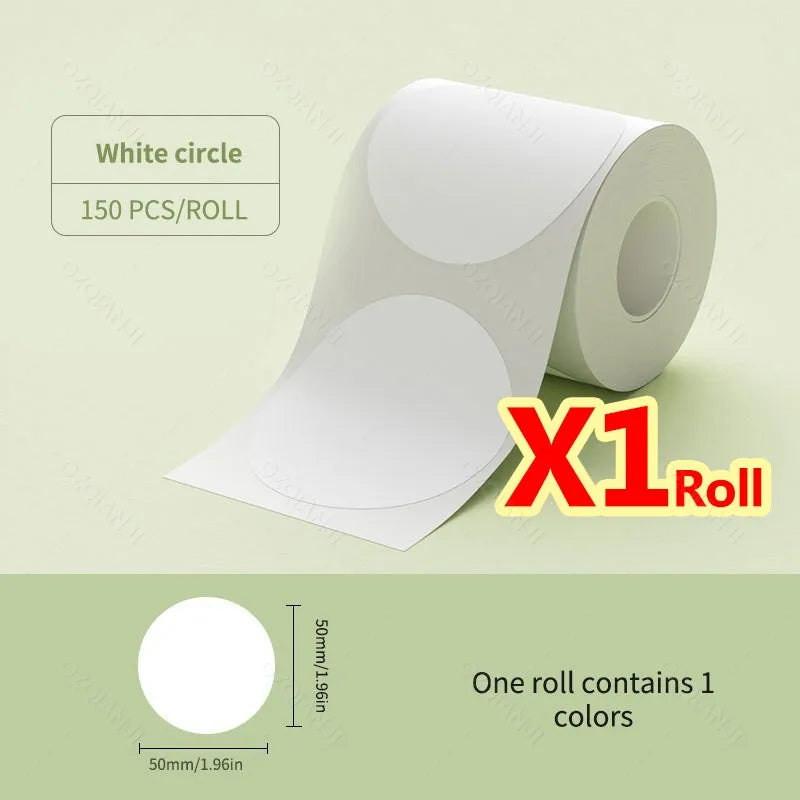 NiiMBOT B21 B1 Round Sticker Labels Sticker Self-adhesive Waterproof Thermal Label Paper For Niimbot Mini Portable Label Maker