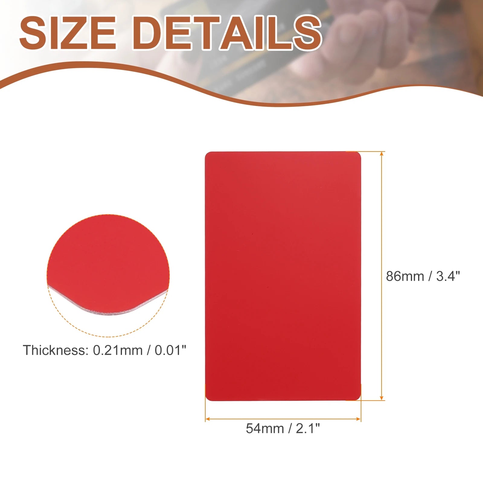 10/25/50Pcs Metal Business Cards Colored Finish Aluminum Blank Laser Engraving DIY Cards CNC Engraving Sheets for House Office
