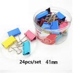 Colorful Metal Binder Clips Paper Clip Office Stationery Binding Long Tail Clip Colored Ticket Clip Tailcoat Clip