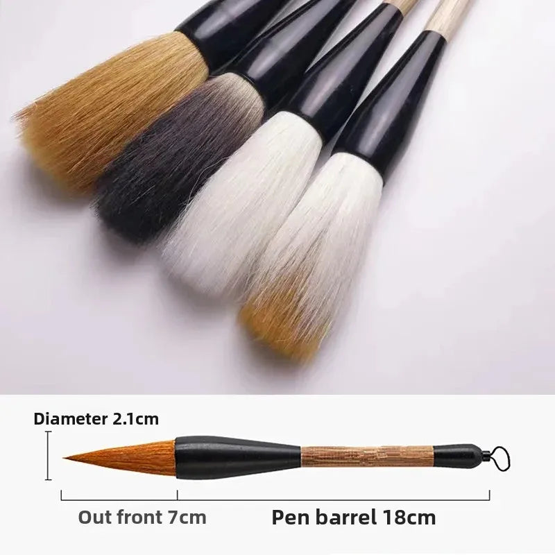 Large Calligraphy Brush Chinese Pen Weasel Wolf Wool Bear Hair Big Character Writing Brush For Spring Festival Couplets