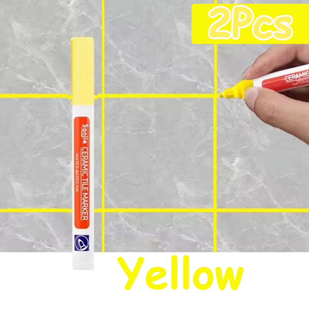 1-10Pcs 10 Colors Waterproof Tile Floor Marker Pen Wall Grout Pen for Kitchen Bathroom Ceramic Seam Paint Gap Repair Tools
