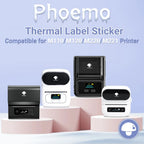 Phomemo Label For M110/M220/M221 Mini Printer Portable Thermal Label Stickers Self-Adhesive Waterproof Label Maker Sticker New