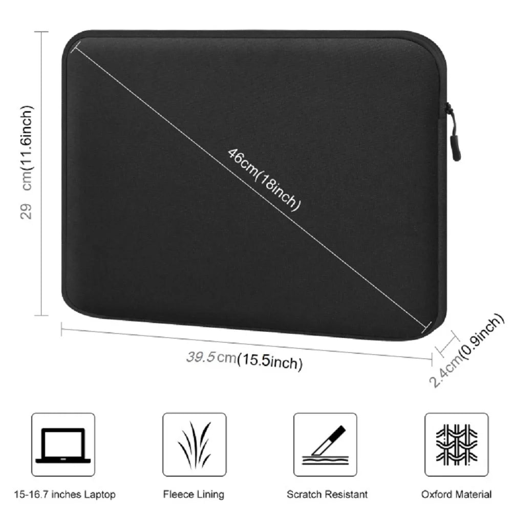 HAWEEL 11 13 15 16 inch Laptop Sleeve Case Notebook Case Tablet Sleeve Zipper Carrying Bag For Macbook Air Pro Pouch Skin Cover