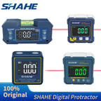 SHAHE Rechargable Digital Protractor Inclinometer Digital Angle Finder Level Box Angle Measuring Tools