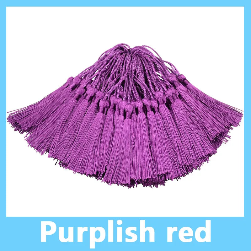 100pcs/Pack 13cm Tassel Silk Fringe Silky Floss Bookmark Tassels Mini Tassels for DIY Craft Jewelry Making Souvenir Bookmarks