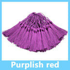 100pcs/Pack 13cm Tassel Silk Fringe Silky Floss Bookmark Tassels Mini Tassels for DIY Craft Jewelry Making Souvenir Bookmarks