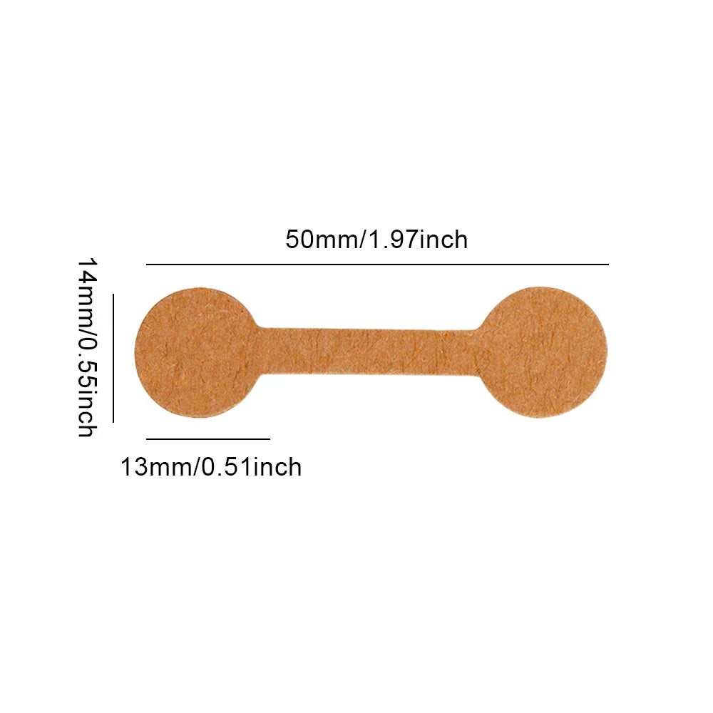 100/200PCS Round Price Tag for Jewelry Bracelet Earring Necklace Display Stand Card Packaging Sticker Self Adhesive Blank Label