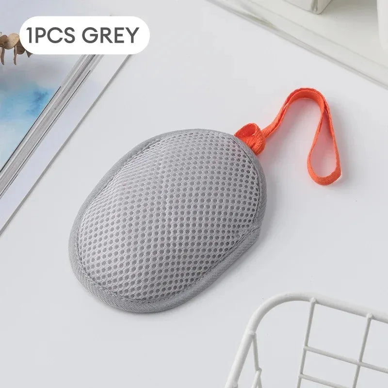 1~8PCs New Foaming Soap Bag Net Mesh Massage Exfoliator Pouch Bathing Bubble Maker Cleaning Tool