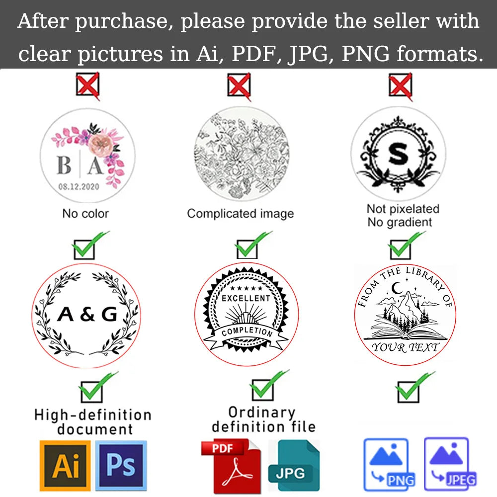 Book Wedding Embosser Stamps Customized Designs Personalized Embossing Stamp Custom Handheld Envelope Invitation Card Seals DIY