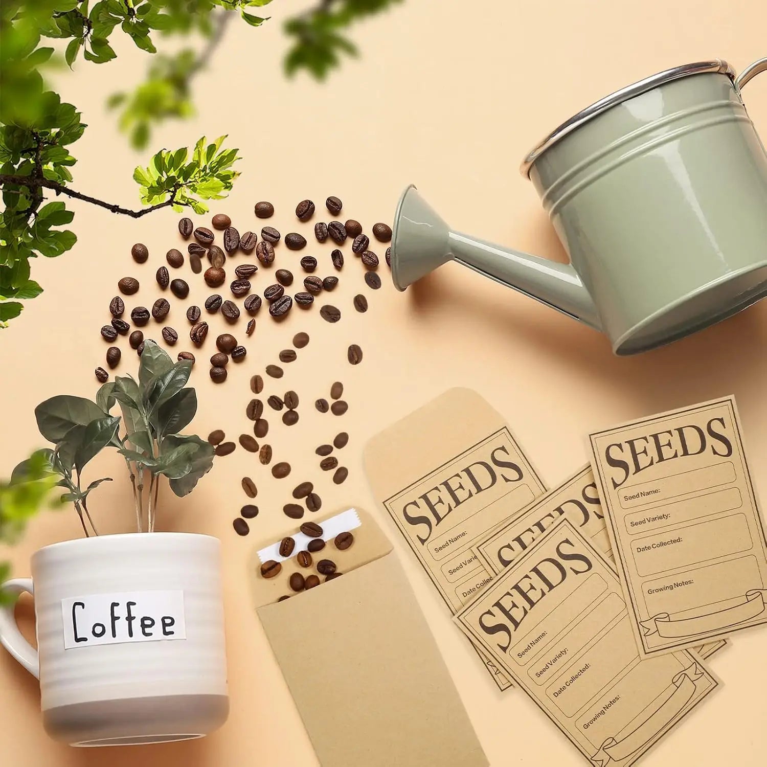 50/100/150 Pcs Seed Envelopes Resealable Seed Packets 3.15 X 4.72 Inch Secure Tiny Seal Saving Envelopes (Brown) For Gardening