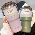 Tyeso Tumbler Coffee Cup Stainless Steel Vacuum Thermal Insulated Mug Large Capacity Double Drink Car Water Bottle Travel Mug