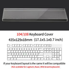 Acrylic Mechanical Keyboard Dust Cover New Mechanical Gaming Keyboard 104 Keys Mouse Protection Transparent Cover