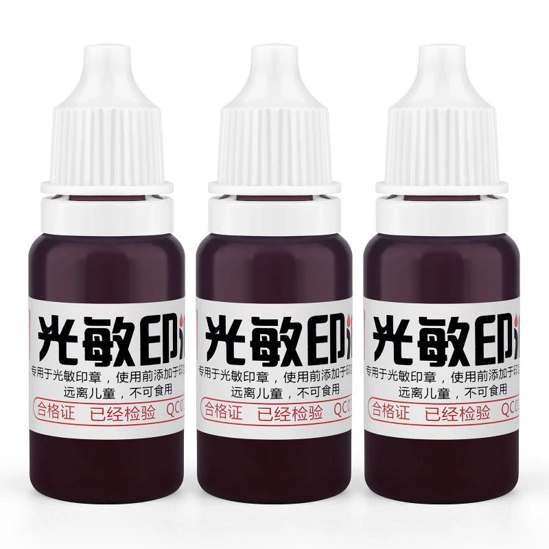 10ml Blue Red Black Ink Textile Clothes Ink Special Ink For Students Kids Name Stamp Printing On Clothing Waterproof Not Fade